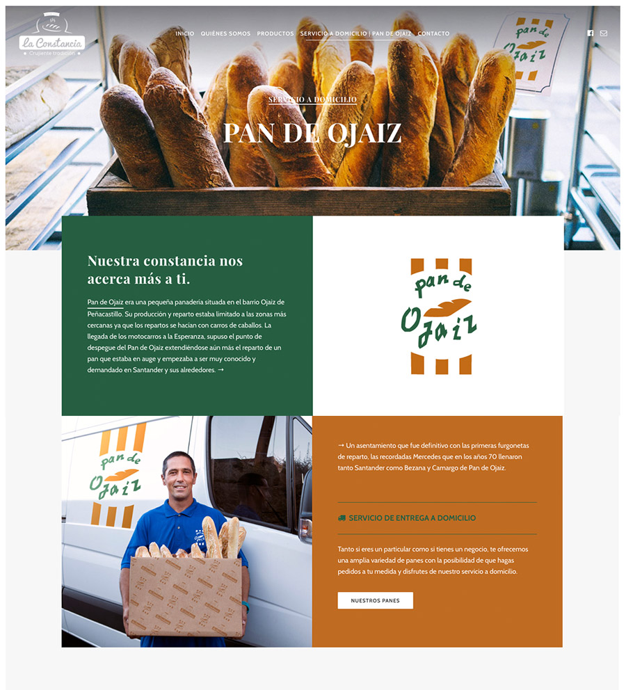 Panadería LA CONSTANCIA web